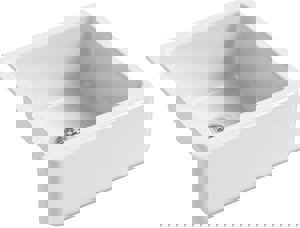 24X22 CI UC 1B KITC SINK WHIT